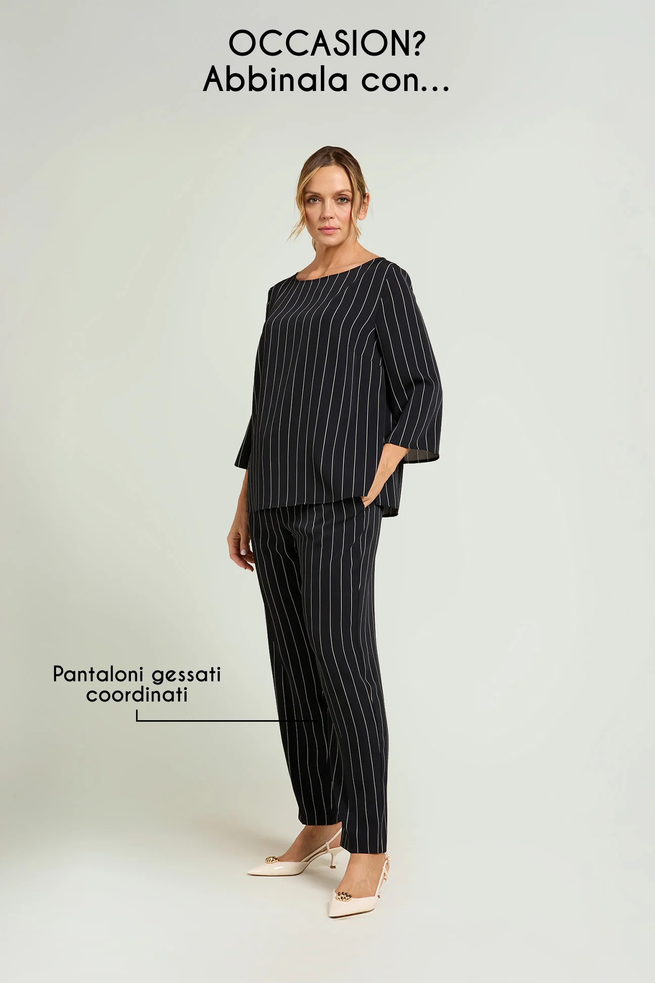 BLUSA IN CADY GESSATO - Image 3