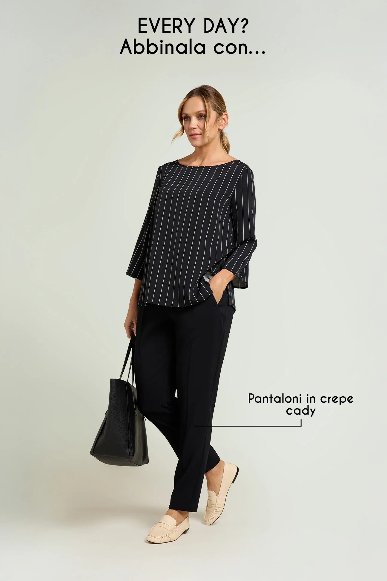 BLUSA IN CADY GESSATO - Image 4
