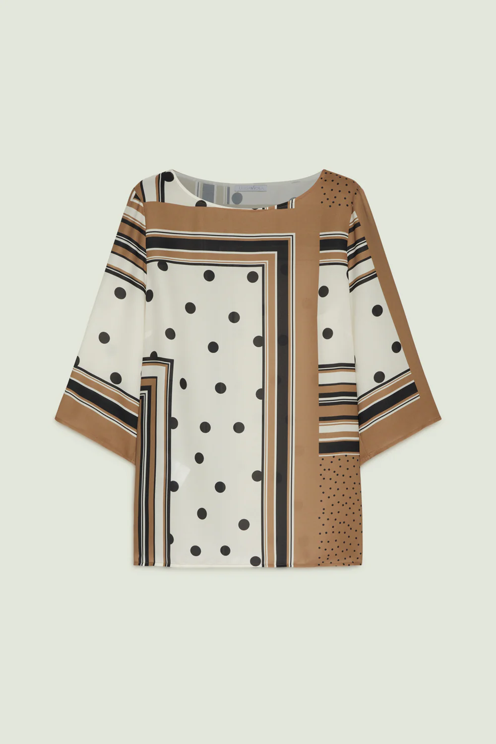 BLUSA IN DOPPIA GEORGETTE STAMPATA - Image 4