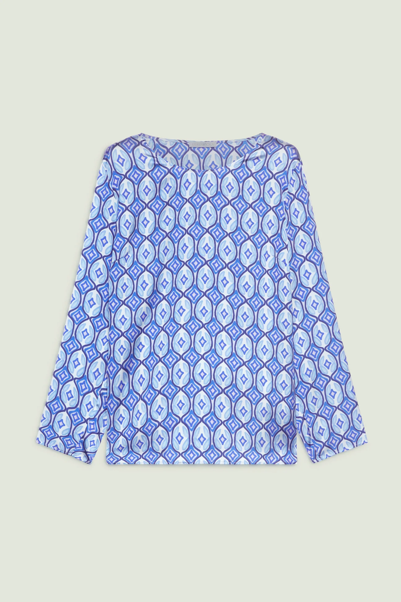 BLUSA IN RASO STAMPATO - Image 5