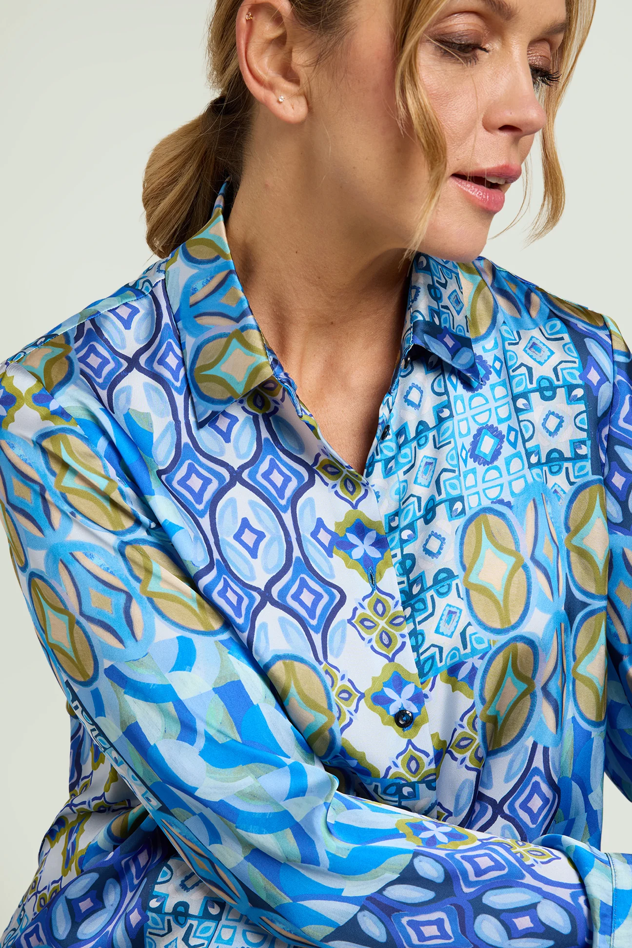 CAMICIA IN SATIN STAMPATO - Image 3