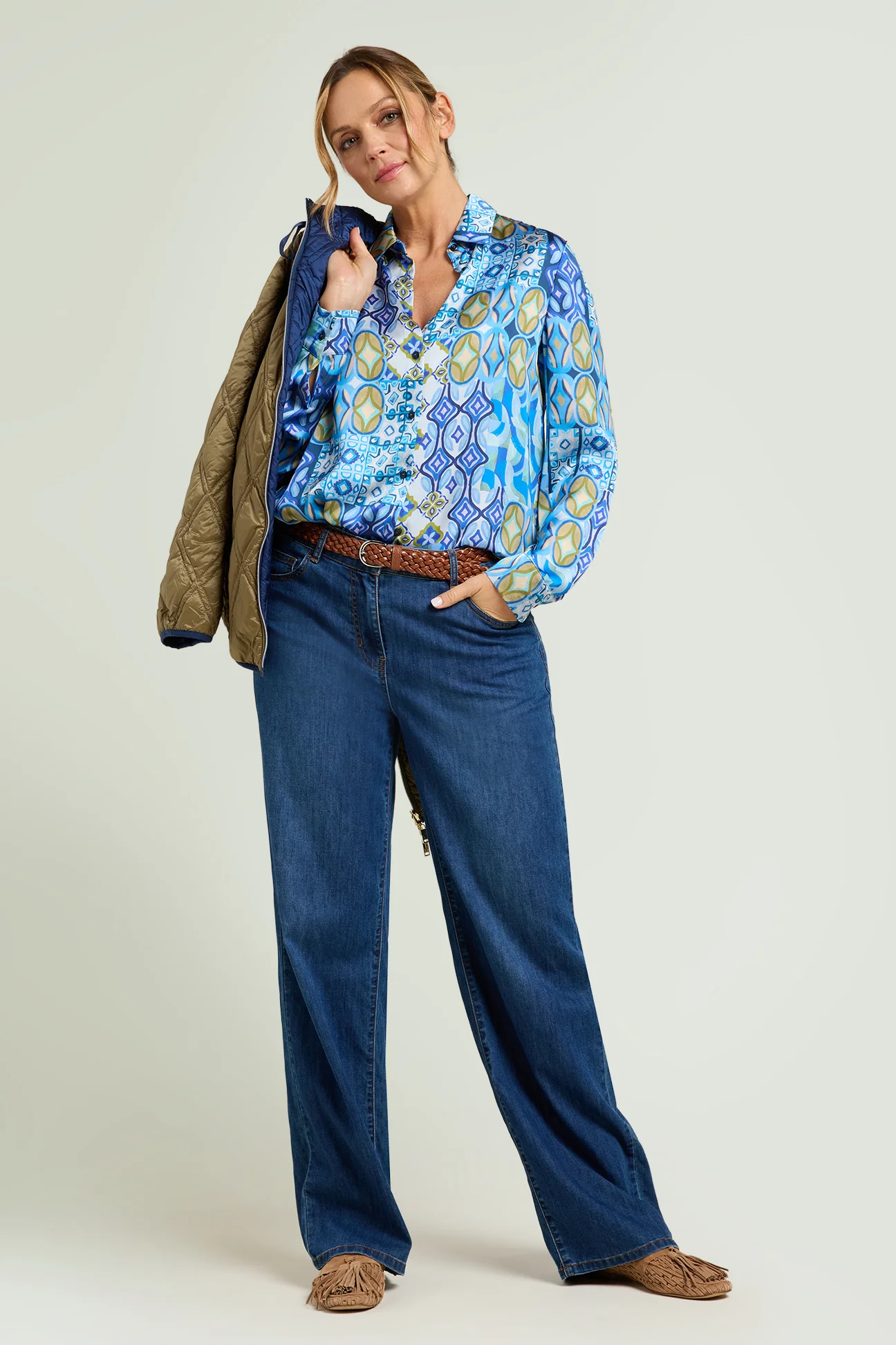 CAMICIA IN SATIN STAMPATO - Image 4