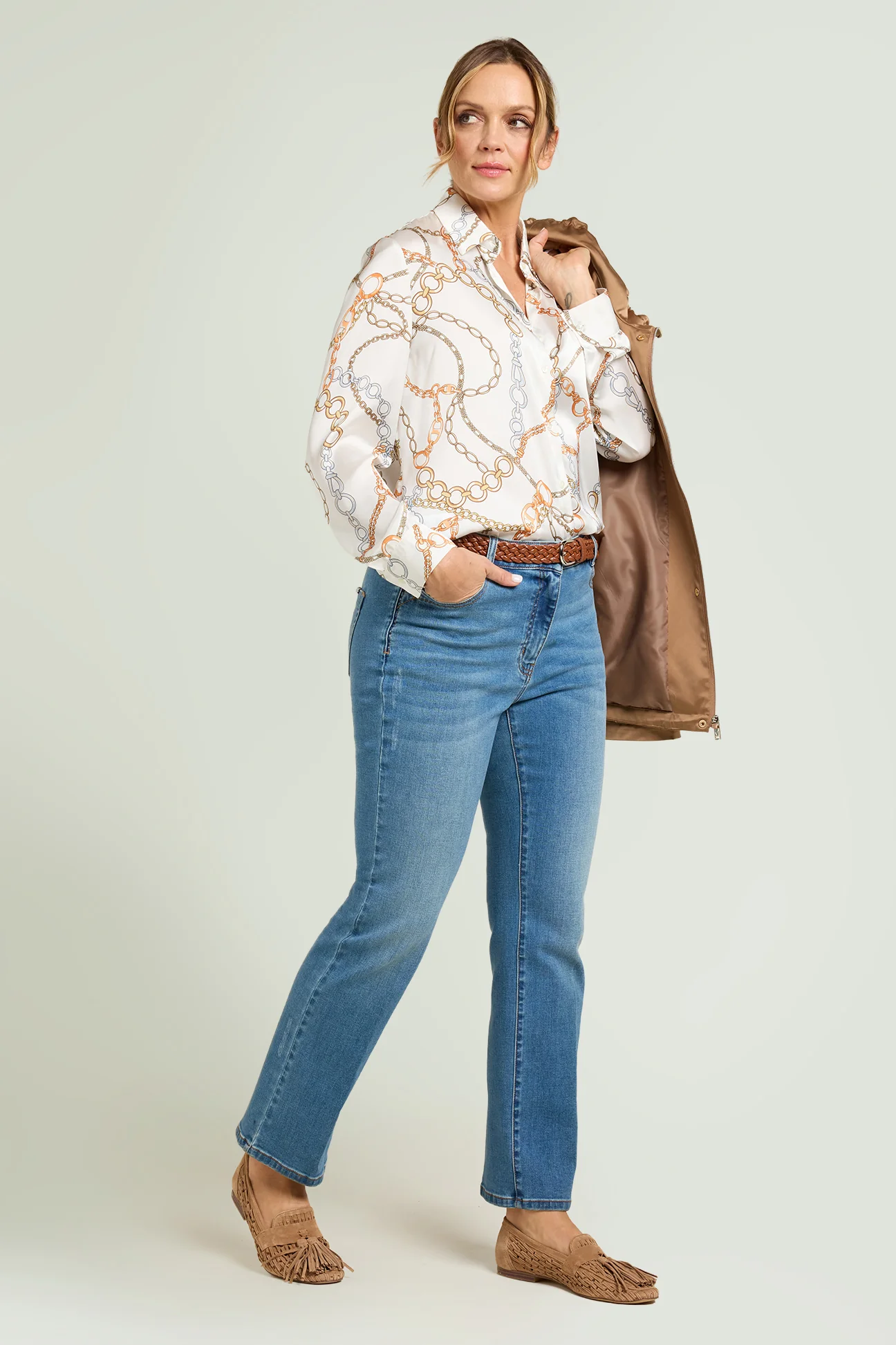 CAMICIA IN SATIN STAMPATO - Image 4