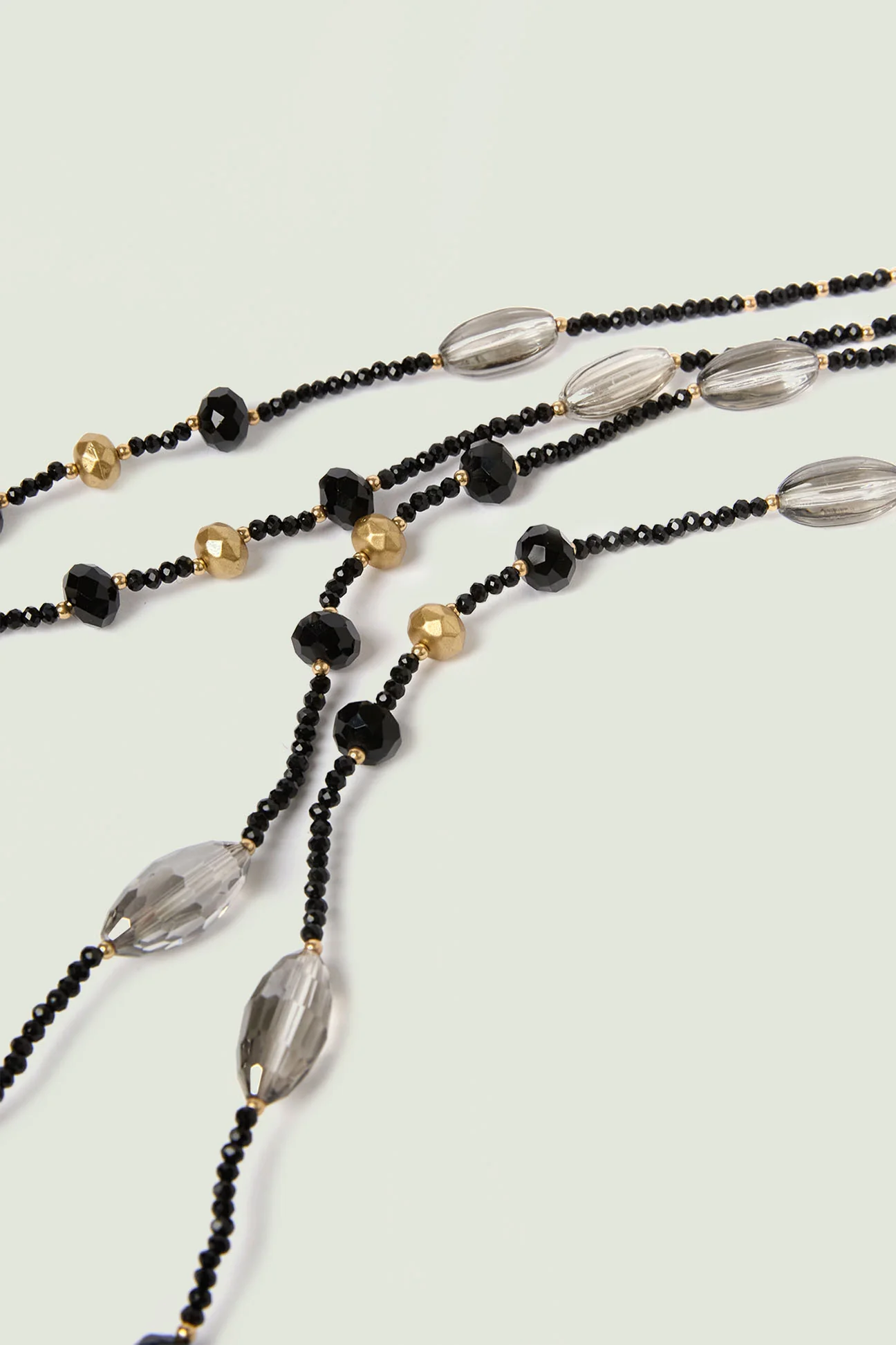 COLLANA A DUE FILE CON MIX DI PIETRE - Image 5