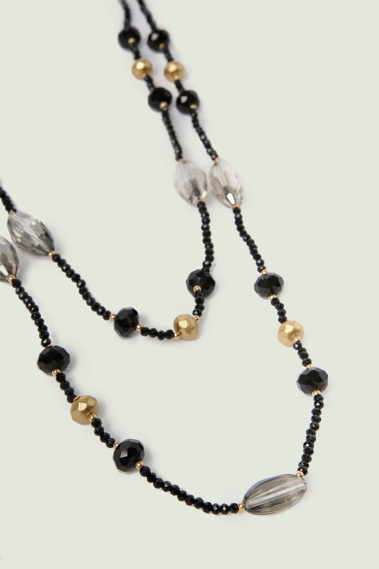 COLLANA A DUE FILE CON MIX DI PIETRE - Image 6