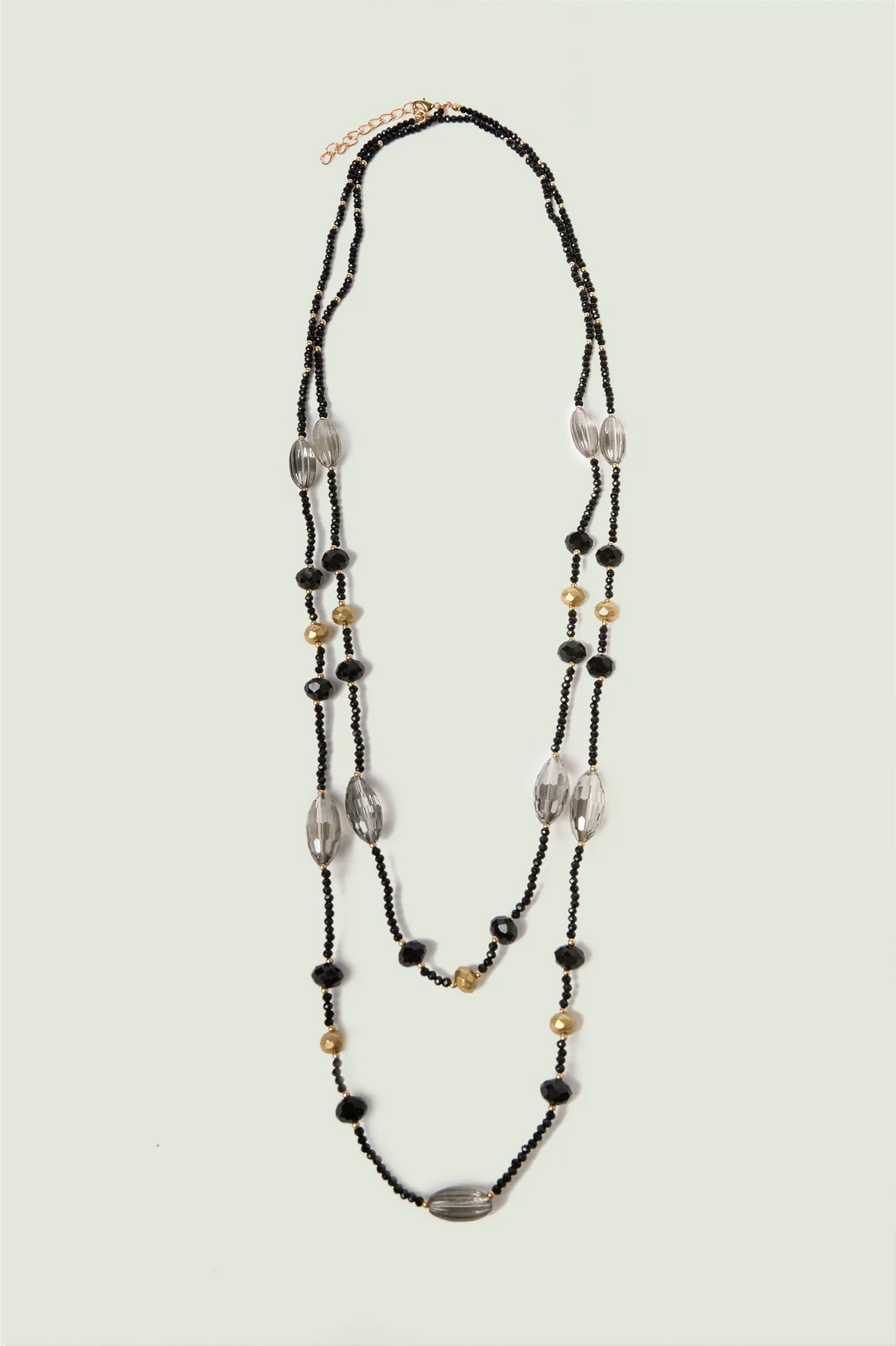 COLLANA A DUE FILE CON MIX DI PIETRE - Image 7