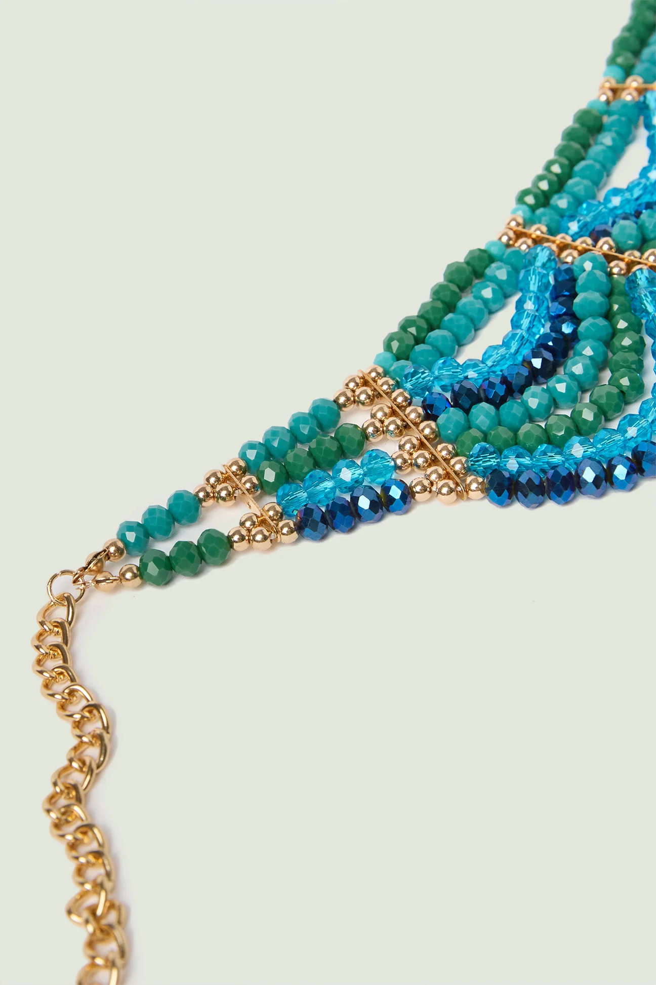 COLLANA-COLLIER DI JAIS E PERLINE DORATE - Image 5