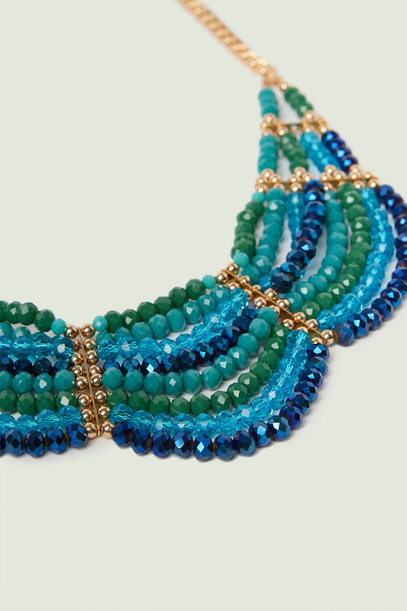 COLLANA-COLLIER DI JAIS E PERLINE DORATE - Image 6