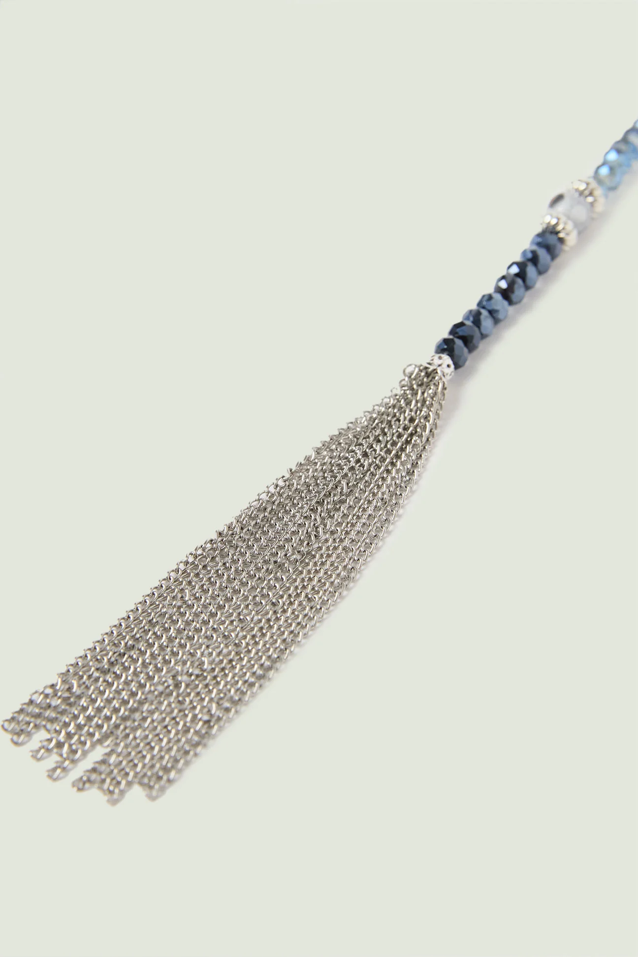 COLLANA CON PERLINE SFACCETTATE E FRANGE - Image 5