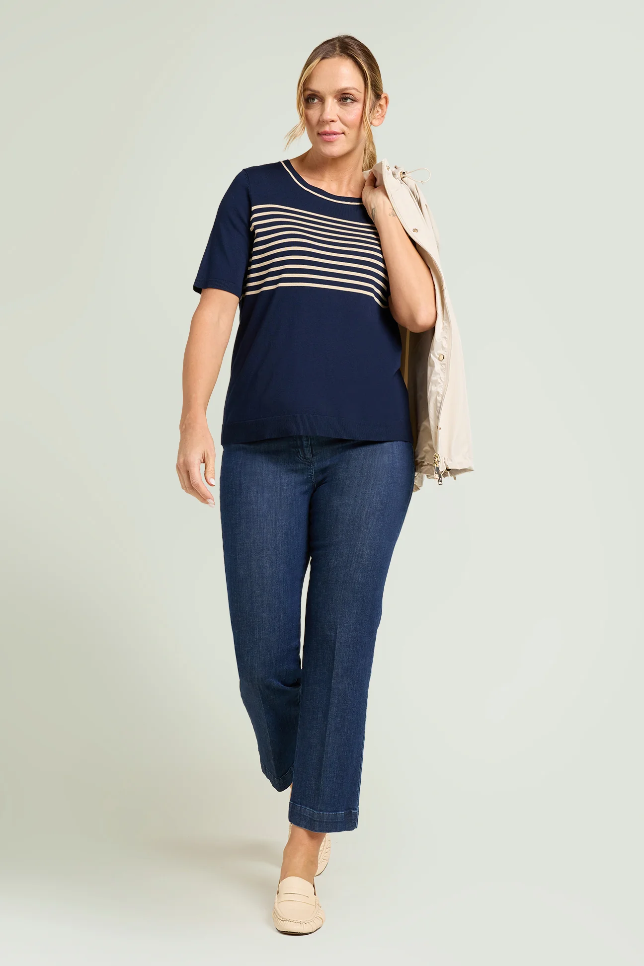 MAGLIA A RIGHE IN VISCOSA COMFORT - Image 3