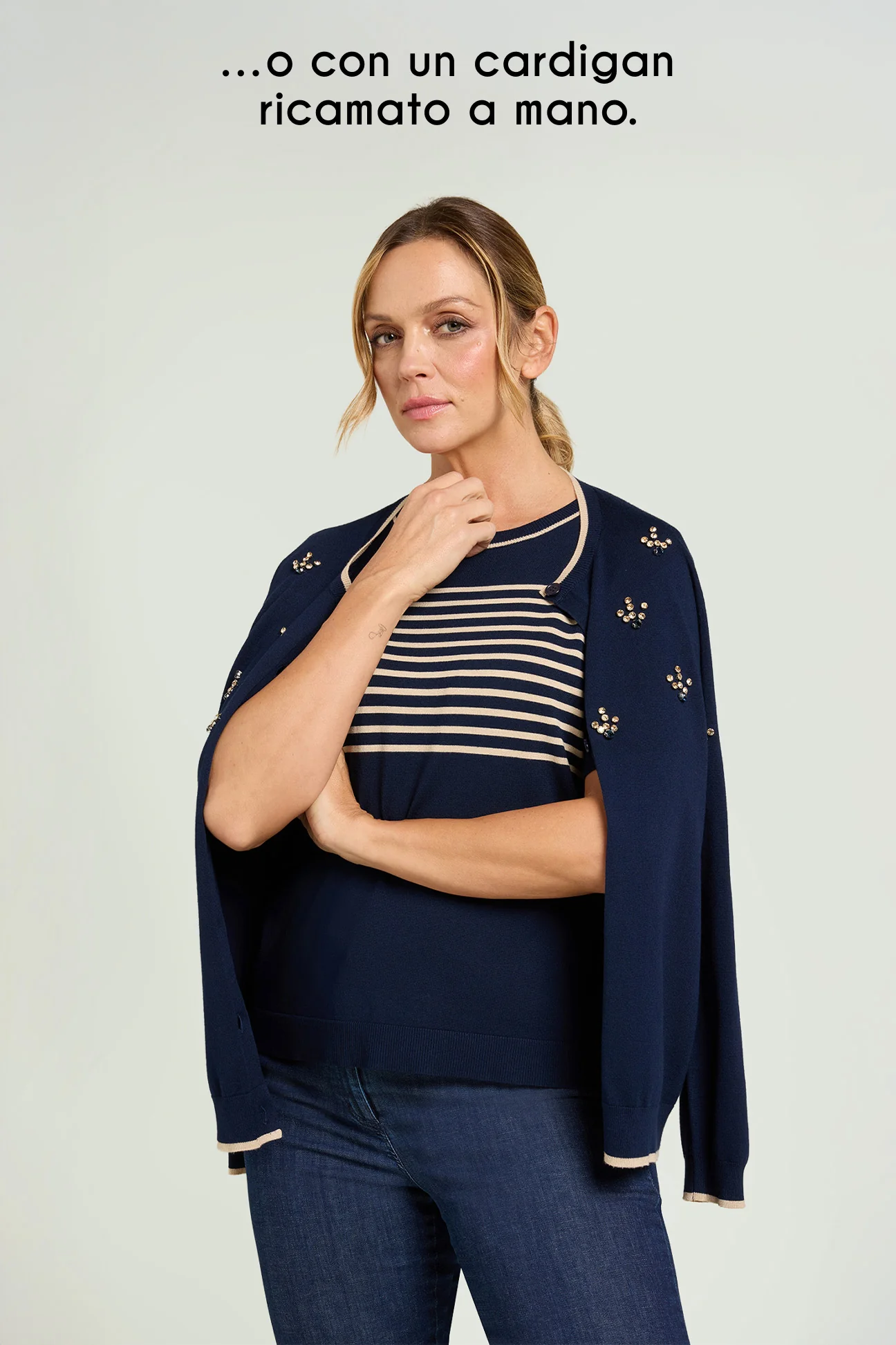MAGLIA A RIGHE IN VISCOSA COMFORT - Image 5