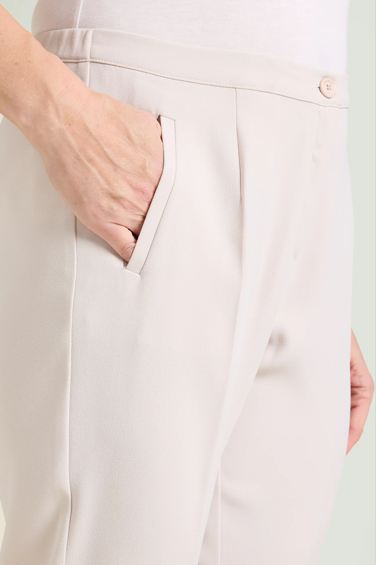 PANTALONI A SIGARETTA IN CREPE CADY - Image 3