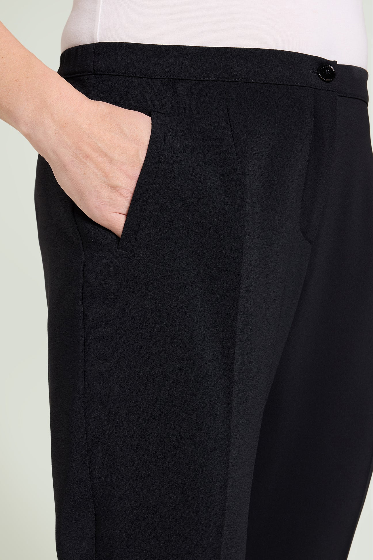 PANTALONI A SIGARETTA IN CREPE CADY - Image 3