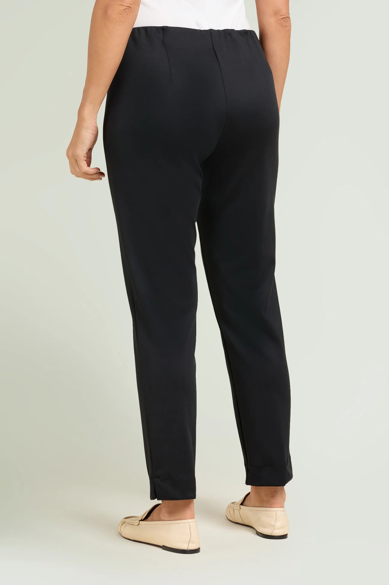 PANTALONI PULL-ON A SIGARETTA IN TECNO-STRETCH - Image 3