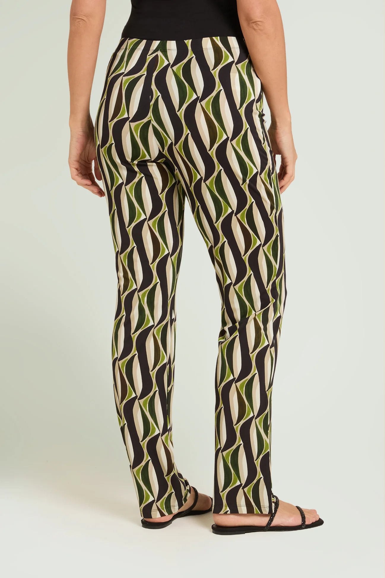 PANTALONI PULL-ON STAMPATI IN JERSEY PIQUET - Image 3