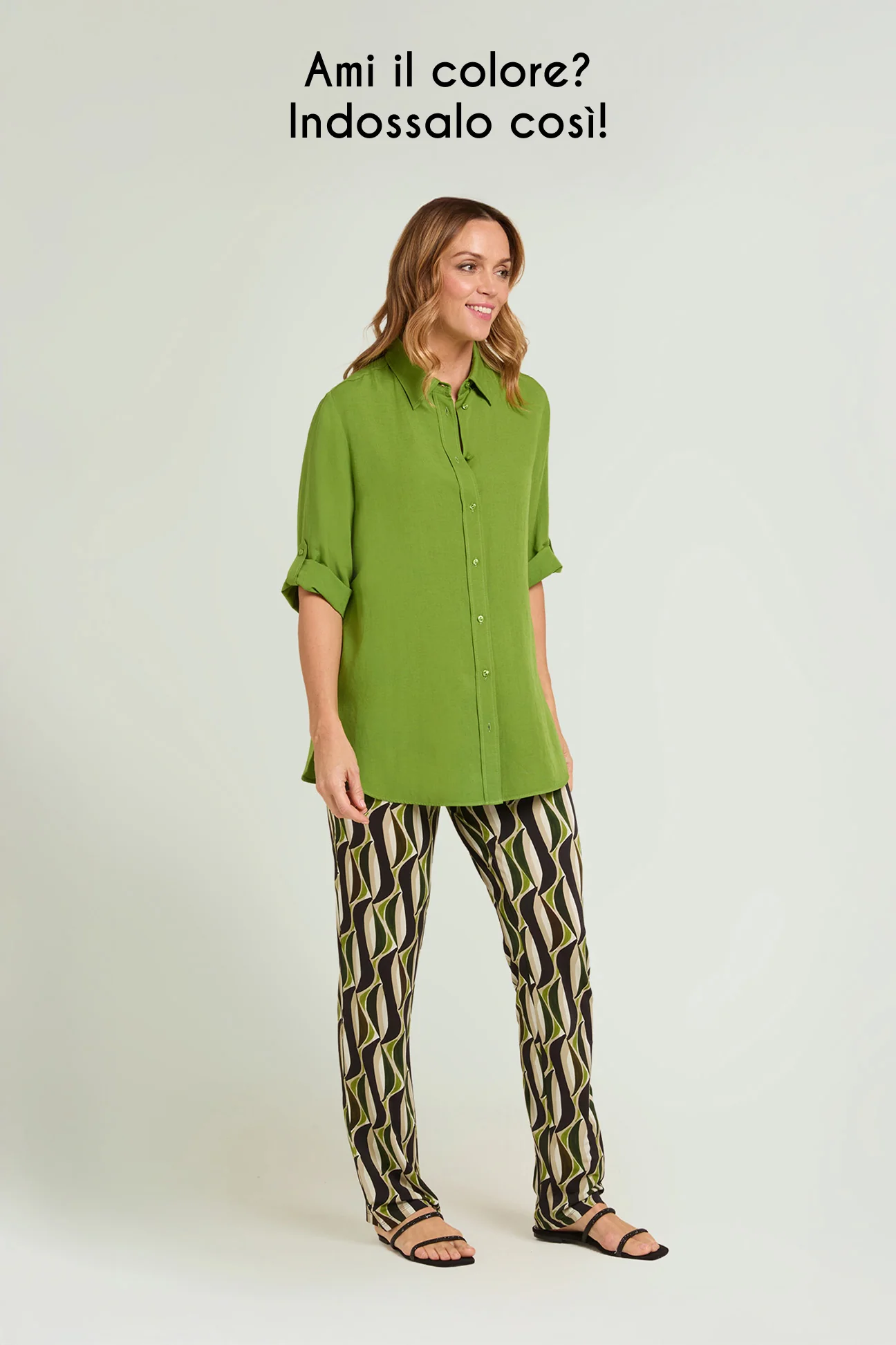 PANTALONI PULL-ON STAMPATI IN JERSEY PIQUET - Image 4